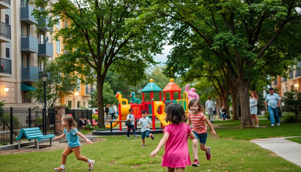 Children in urban neighborhood safety