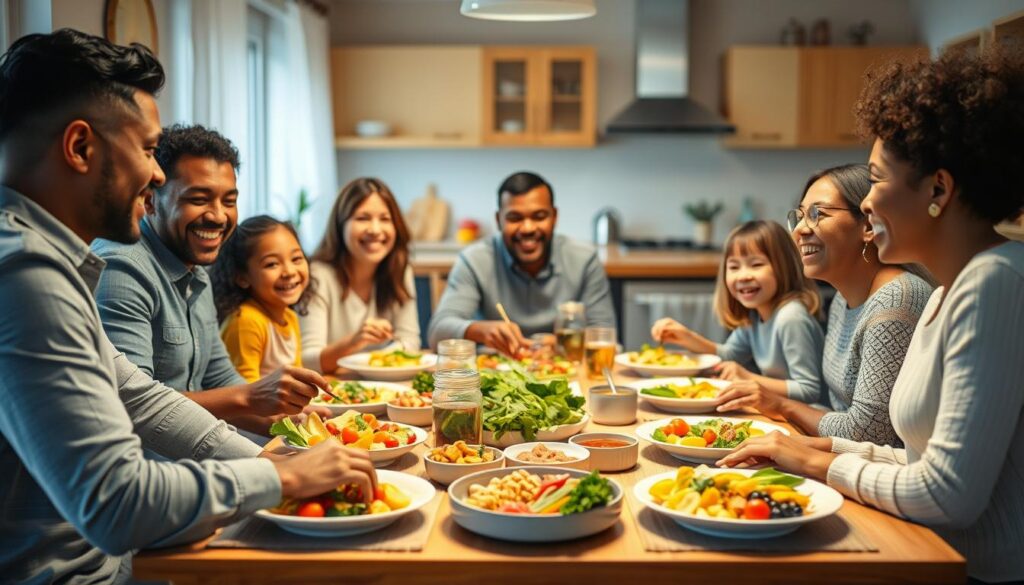 family mealtime routines